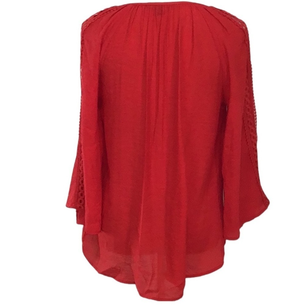 Zac & Rachel Boho Embroidered Peasant Blouse Size Small - Picture 3 of 7